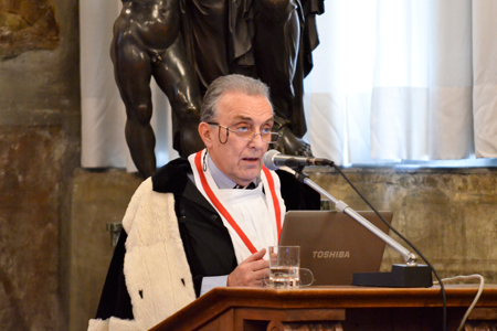 Il discorso inaugurale del Magnifico Rettore, Giacomo Deferrari