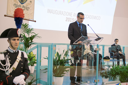 Inaugurazione a.a. 2015/2016 [sessione del mattino] - Lo speaker, Teobaldo Boccadifuoco