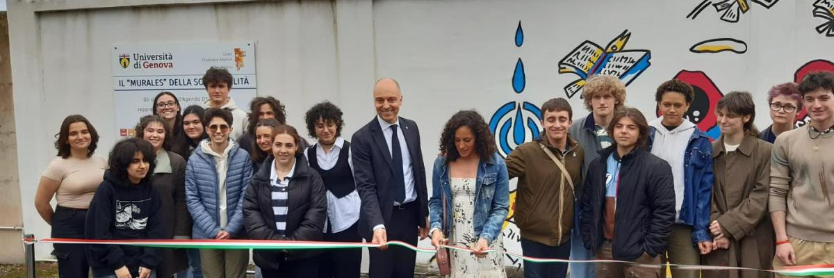 inaugurazione murales della sostenibilità campus Savona