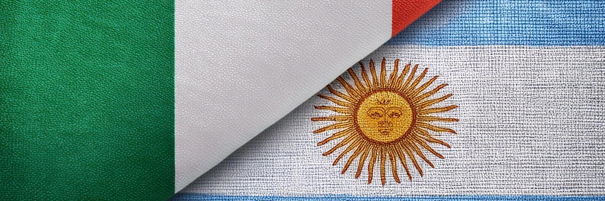 bandiere Argentina Italia
