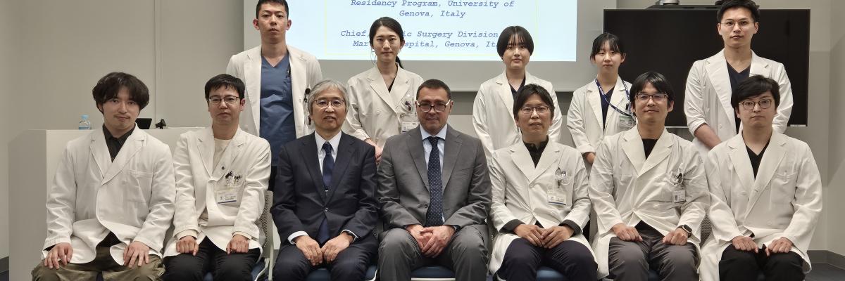 Edoardo Raposio all'Università di Tokushima
