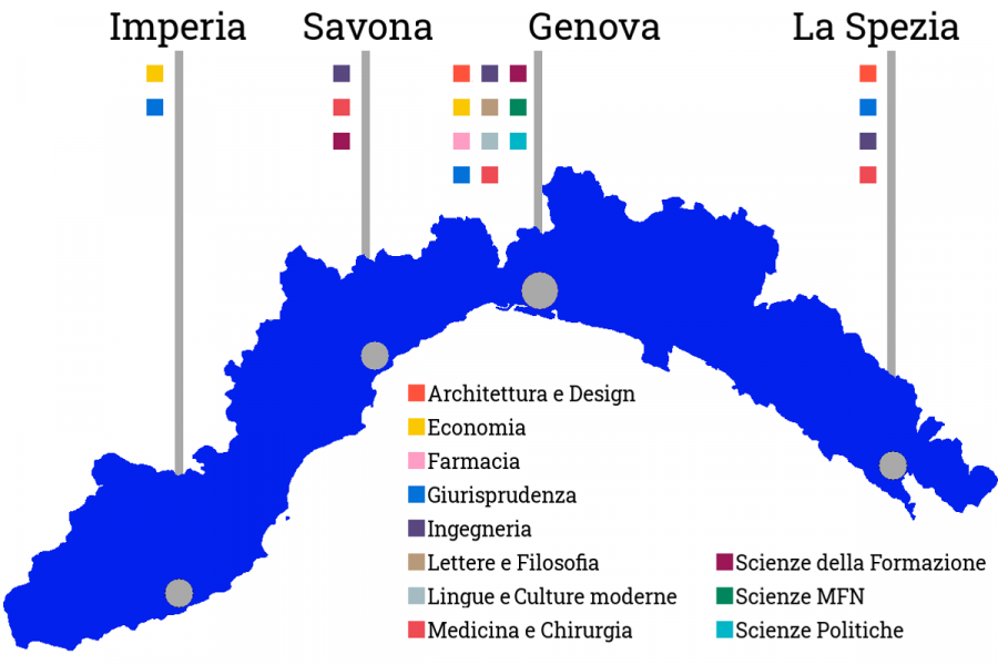  UniGe Liguria cartina