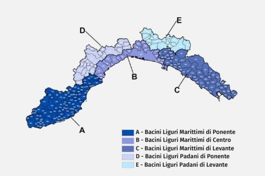 Grafica zone di allerta Liguria