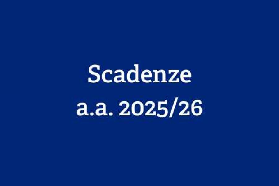 Scadenze a.a. 2025/2026