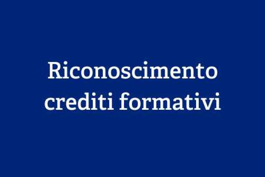 Riconoscimento crediti formativi