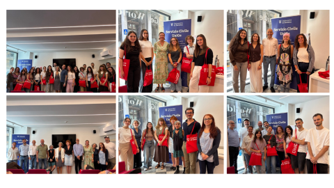 foto dei diciannove volontari di servizio civile universale con i loro olp
